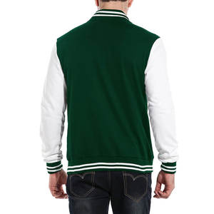 Veste d'hiver légère et respirante en toile à col montant et boutons recouverts, style Letterman sur mesure pour homme, fabriquée au Pakistan - Product Image 3
