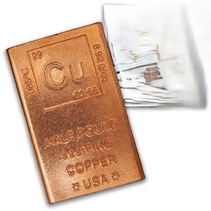 Premium Pure Copper Bullion Bar Solid Copper Metal Ingot Luxury Gift <b>Home</b> Office Decorative Display - Product Image 6