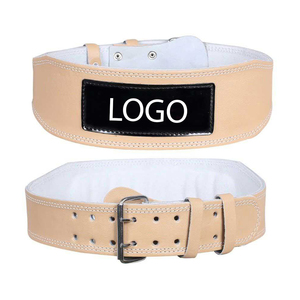 OEM Custom Leather Weightlifting Belt with Heavy Duty Steel Buckle, <b>Adjustable</b> Support for Gym, Powerlifting, Deadlift - Product Image 5
