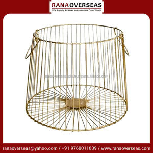 Modern <b>Metal</b> Laundry <b>Basket</b> Durable Spacious & Sleek Design Perfect for Home & Laundry Organization At Affordable Rates - Product Image 3