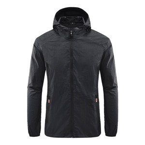 Chaquetas Cortavientos de Nailon Delgadas con Cuello Alto, Impermeables y Resistentes al Viento, Ligeras, para Hombre, Personalizadas por el Fabricante - Product Image 1