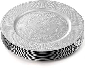 Assiette de présentation en verre miroir, vaisselle ronde haut de gamme pour la décoration de banquets de mariage - Product Image 3