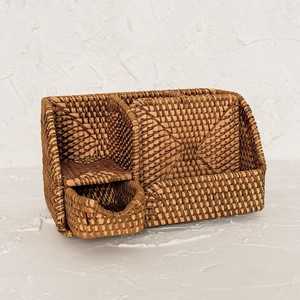 <b>Large</b> rattan pencil case eco friendly weaved pen holder multifunctional <b>desk</b> stationery holders - Product Image 5