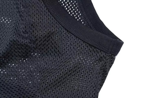 Men's <b>Plus</b> <b>Size</b> <b>Mesh</b> Tank <b>Top</b> O-Neck Sleeveless Breathable Knitted Spandex/Polyester Casual Front Logo Quick Dry Eco-Friendly - Product Image 2