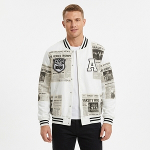 Veste universitaire vintage à motif journalier, veste Letterman personnalisée brodée - Product Image 3