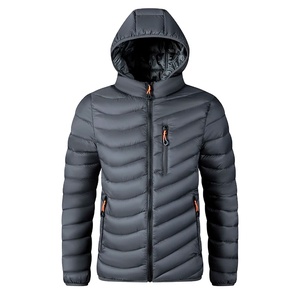 2025 hommes classique vêtements d'extérieur décontractés chaud Parka épais à capuche fermeture à glissière coupe-vent col montant veste pour l'automne haute rue - Product Image 3