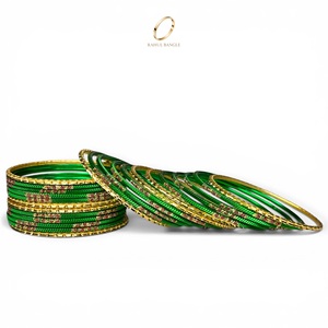 Pulseras de Moda para Niñas, de Acero Inoxidable Chapado en Oro Verde con Cristales, Ideales para Bodas, Boutiques y Tiendas de Regalos, Venta al Por Mayor - Product Image 4
