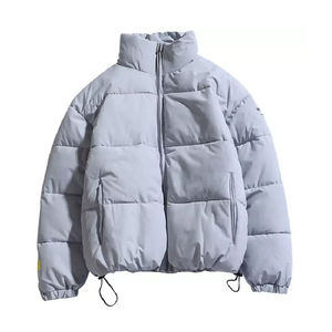 Waterproof Windbreaker Thick <b>Jacket</b> <b>Long</b> Casual Zipper for <b>Men</b> OEM ODM Custom Winter Classic Stand Collar - Product Image 1