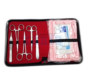 Premium Stainless Steel Suture Practice Kit <b>Silicone</b> Skin <b>Pad</b> Surgical Instruments Training Set for Medical Students TARIQMFG.CO - Product Image 1