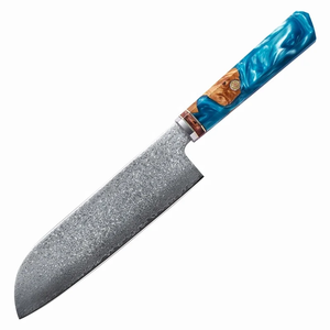 Ensemble de couteaux de cuisine en acier Damas de qualité supérieure LEGACY BLADES, 9 pièces, avec lames polies ambidextres, manches en résine, fournisseur d'usine - Product Image 3