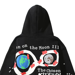 เสื้อฮู้ดดี้ผู้ชายไซส์ใหญ่ ผ้าคอตตอนเนื้อหนา พิมพ์ลายโลโก้ 3 มิติ คุณภาพสูง แบบพัฟพริ้นท์ เสื้อฮู้ดดี้พิมพ์ลายพัฟพริ้นท์ตามสั่ง เสื้อฮู้ดดี้ผ้าคอตตอนผสมแบบพื้นฐานสั่งทำได้ - Product Image 5