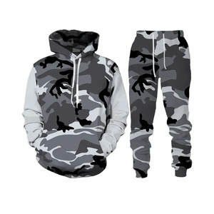 Custom All Over Print <b>Tracksuit</b> Streetwear 400 Gsm 2 Piece Set Designer Cotton <b>Tracksuits</b> for Men 100% cotton - Product Image 4