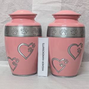 Urnas de Cremación para Mascotas de Tamaño Personalizado |   Urnas Metálicas Grabadas con Huellas de Patas Negras para Mascotas, Venta al por Mayor - Product Image 4