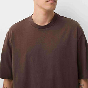 Camisetas de Moda para Hombre, Estilo Urbano, MOQ Bajo, Corte Holgado, Hombros Caídos, Ropa Masculina Moderna - Product Image 5