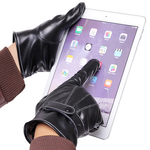 Gants de vélo en cuir jaune respirants avec doublure thermique en microfibre, longueur poignet, pour le cyclisme, les sports et l'usage quotidien au printemps - Product Image 6