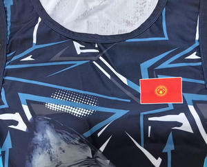 Singlet de Lucha Libre Unisex Azul Claro, Sublimado con Logotipo Personalizado en la Parte Delantera, Súper Suave, de Secado Rápido, Spandex y Poliéster, para Adultos, OEM - Product Image 3