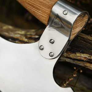 Nouvelle Hache à Pizza Multifonctionnelle en Acier Inoxydable avec Manche en Bois, Design Innovant - Vente Flash - Product Image 6