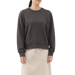 เสื้อสเวตเชิ้ตคอกลมโอเวอร์ไซส์ผ้าฝ้าย 100% สำหรับผู้หญิง ออกแบบเองได้ คุณภาพสูง ทรงหลวมไหล่ตก สีพื้น เสื้อสเวตเชิ้ตแบบยูนิเซ็กซ์ - Product Image 3