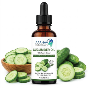 AARNAV Global Exports OEM Huile de graines de concombre extra vierge pressée à froid 100% pure naturelle Soin de la peau Qualité supérieure GMP - Product Image 5