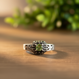 Designer <b>Peridot</b> Fine <b>Ring</b> 3.0 Grams Elegant Jewelry - Product Image 3