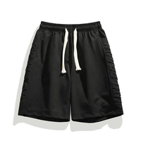 Shorts en molleton French Terry avec logo 3D personnalisé, 100% coton respirant pour hommes