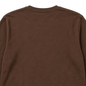 Brown Men’s <b>Long</b> Sleeve Crewneck T-Shirt with Gold Greek Letter Graphic Casual Fraternity Cotton Tee for College Campus - Product Image 5