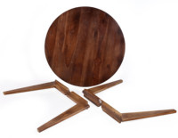 Table basse en bois massif de style moderne du milieu du siècle, pieds coniques, pliable, personnalisable, facile à nettoyer, portable, salon, bureau, 1 an
