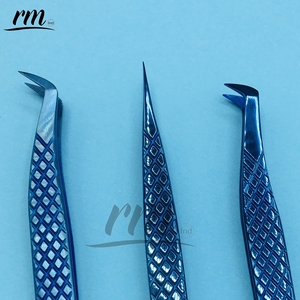 Pince à épiler antistatique en acier inoxydable de précision RMI, pointe lisse, outils de maquillage professionnels, longueur 10 mm pour les cils - Product Image 2