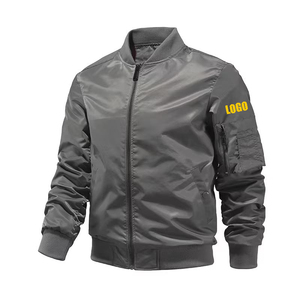 Men’s Stylish Bomber <b>Jacket</b> Classic Aviation Inspired Casual Outerwear <b>Jacket</b> with Lightweight Construction, Trendy Design - Product Image 2