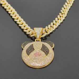 สร้อยคอจี้แพนด้าฮิปฮอปสุดฮิตสำหรับผู้ชายและผู้หญิง  งานแร็ปเปอร์  ราคาโรงงาน - Product Image 5