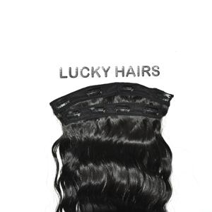 Extensiones de Cabello Humano Indio Remy Natural Virgen de la Mejor Calidad, con Clip, Ondulado, Doble Trama, Sin Procesar - Product Image 5