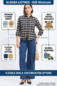 Camisa de franela a cuadros para hombre, manga larga, con botones, estilo casual, de algodón suave, cálida para invierno, a la moda. - Product Image 6