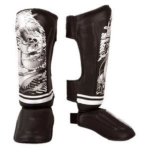 Espinilleras Profesionales de Protección con Marco de Acero Ligero, Acolchado Interior Suave y Exterior de Cuero PU Resistente a Impactos - Product Image 4