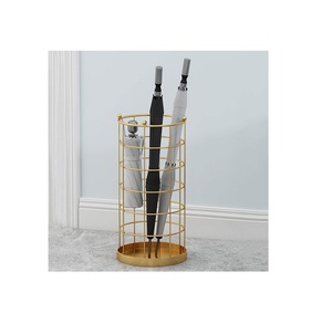 ชั้นวางร่มสุดสร้างสรรค์ทรงกลมคุณภาพสูงที่วางร่มทำจากหนังโลหะที่วางร่มสไตล์ไม่เหมือนใครสำหรับตกแต่ง - Product Image 4