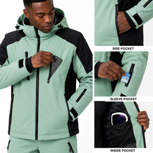 Conjunto de Chaqueta y Pantalones de Esquí Impermeables para Hombre, Traje de Snowboard de Invierno, Ropa de Nieve Transpirable y Resistente al Viento para EE. UU., Reino Unido y Canadá - Product Image 5