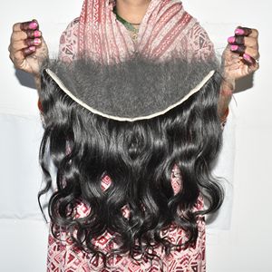 Producto 100% Genuino, Precio de Fábrica al por Mayor, Cabello Humano Peruano HD 13*6 Frontal Bodywave, Extensiones Naturales Virgen sin Procesar - Product Image 5