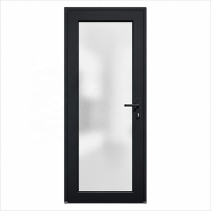 Puertas Batientes de Doble Cristal de Aleación de Aluminio con Malla de Seguridad y Vidrio Esmerilado, Ideales para Restaurantes, Villas y Apartamentos - Product Image 1