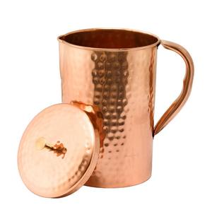 Jarra de Agua de Cobre Puro |   2 Litros |   Libre de BPA |   Jarra de Cobre Martillado con Tapa |   Agua potable y almacenamiento - Product Image 3