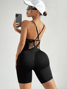 Body côtelé tendance pour femme, sans couture, à manches longues, extensible, coupe ajustée, style mode, vente en gros - Product Image 2