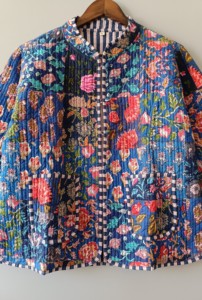 เสื้อแจ็คเก็ตผ้าฝ้ายเย็บมือสำหรับผู้หญิง - Product Image 5