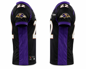Maillot de football américain personnalisé brodé à manches courtes, séchage rapide, col en V, pour équipes adultes et clubs de lycée, fabricant OEM - Product Image 4