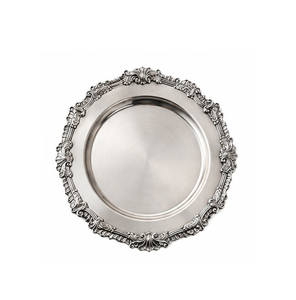 Nouvelle Assiette de Présentation Ronde Vintage en Métal Poli de Haute Qualité pour Fêtes – Vaisselle Décorative Durable - Product Image 1