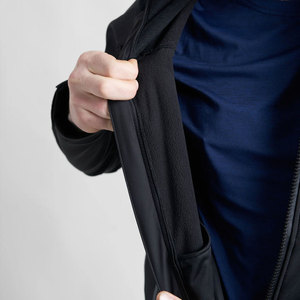 Veste en polaire rouge pour homme, col zippé, respirante, décontractée, pour l'automne, coupe classique, en polyester - Product Image 6