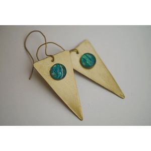 Modèle 53 de bijoux en cuivre et laiton faits à la main, design exclusif pour les fêtes, écologique, durable, accessoire de mode tendance, vente chaude - Product Image 6