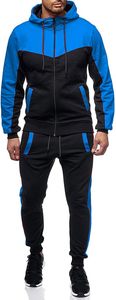 Conjunto Deportivo Urbano para Hombre |   Conjunto Deportivo Slim Fit con Bloques de Color |   Conjunto de Dos Piezas: Chaqueta Bomber Casual con Cierre Completo y Pantalones - Product Image 4