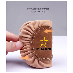 Chaussures de ballet souples MBAANI, dessus en coton, chaussures de danse plates pour l'entraînement, unisexe - Product Image 1