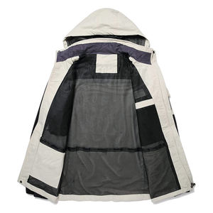 Nueva Chaqueta de Invierno para Hombre, Impermeable, Ligera, con Cuello Alto, Cierre de Cremallera, Decoración de Botones y Patrón de Letras, para Senderismo al Aire Libre - Product Image 3