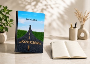 Cuaderno Premium A5 con Cubierta de Madera y Logotipo LED Recargable |   192 Páginas |   Agenda Ejecutiva de Negocios, Agenda de Lujo con Tapa Dura de Madera - Product Image 5