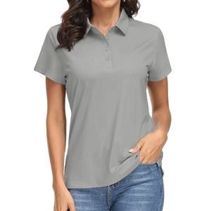 เสื้อเชิ้ตผู้หญิงลำลองสีเทาอ่อนชมพูอ่อน ตัดเย็บตามสั่งสำหรับฤดูร้อน แห้งเร็ว ป้องกันแสงแดด ผ้าฝ้าย 100% ระบายอากาศได้ดี - Product Image 1