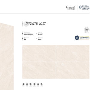 กระเบื้องปูพื้นและผนังพอร์ซเลนเคลือบเงาหรูหรา ทนทาน ขนาดใหญ่ 800x1600 1200x1800 750x1500 มม. สำหรับตกแต่งภายในและภายนอก - Product Image 1